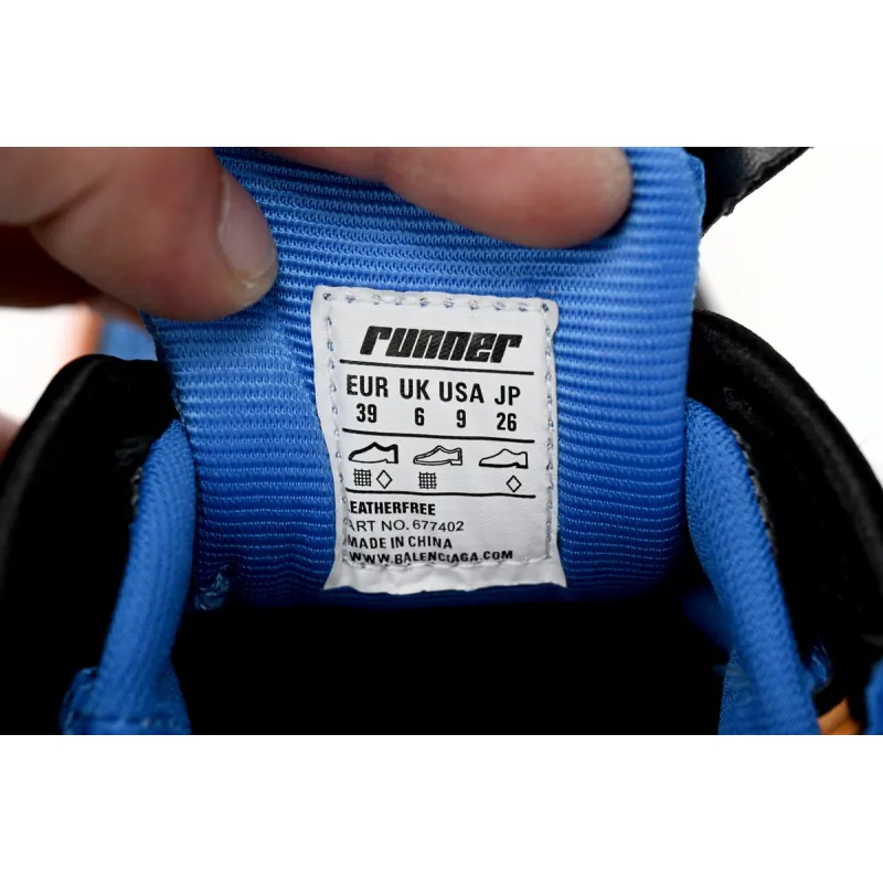 Balenciaga Runner Blue Yellow Black 677402 W3RB2 1120