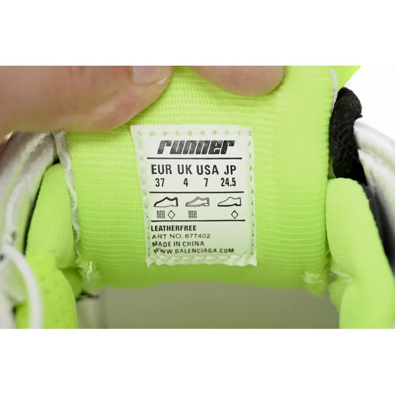 Balenciaga Runner Black, white, and Yellow 677402 W3RBP 1093