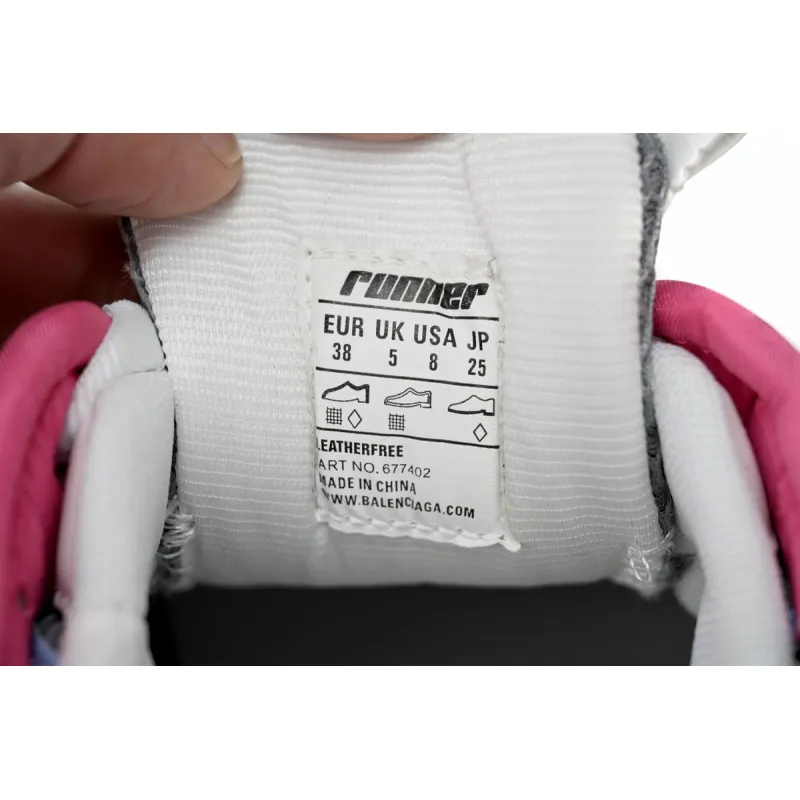 Balenciaga Runner White Yellow Purple 77402 W3RH5 0308