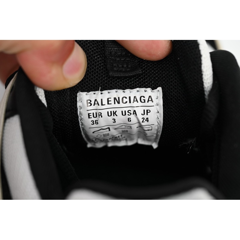 Balenciaga Tess S.Black Rice White Black 542436 W3SU5 9791