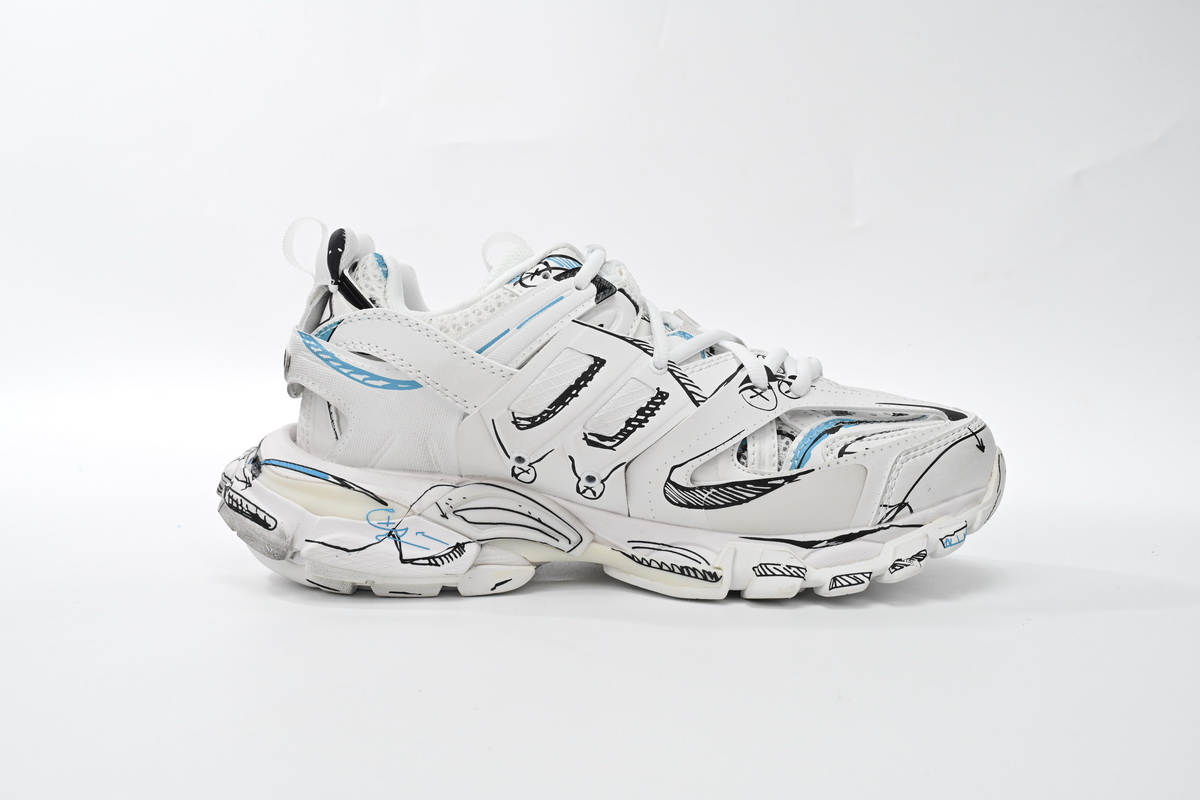 Balenciaga Tess S.Black Graffiti Art 542436 W3SRA 9014