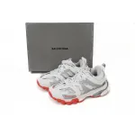 Balenciaga Tess S.White Grey Red 542436 W3DB2 7663