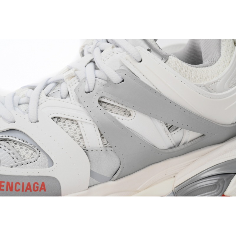 Balenciaga Tess S.White Grey Red 542436 W3DB2 7663
