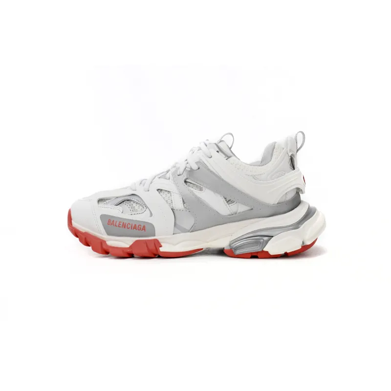Balenciaga Tess S.White Grey Red 542436 W3DB2 7663
