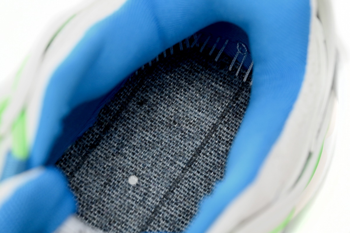 Balenciaga Tess S.Green, White, and Blue 542436 W2BC3 0285