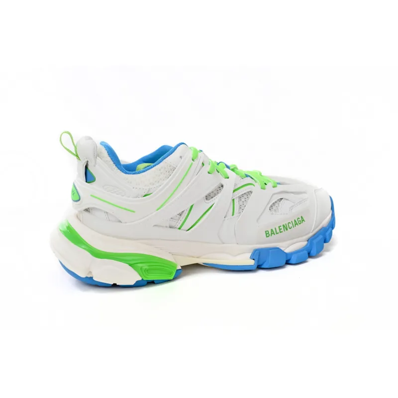 Balenciaga Tess S.Green, White, and Blue 542436 W2BC3 0285