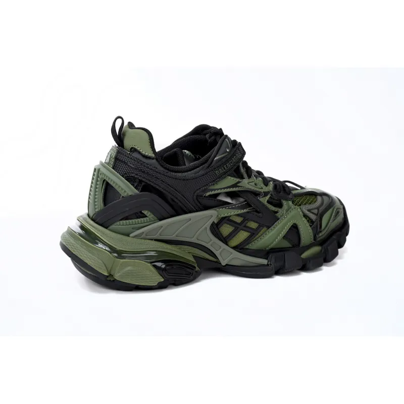 Balenciaga Track 2 Sneaker Military Black 568614 W3AE1 2311