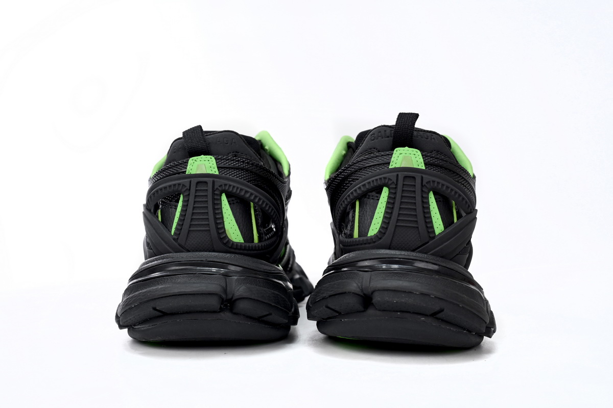 Balenciaga Track 2 Sneaker Black Green 568614 W2GN3 1086