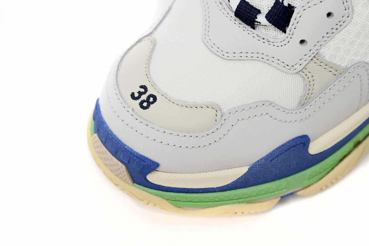 Balenciaga Triple White Blue Green 524039 W09E1 1900