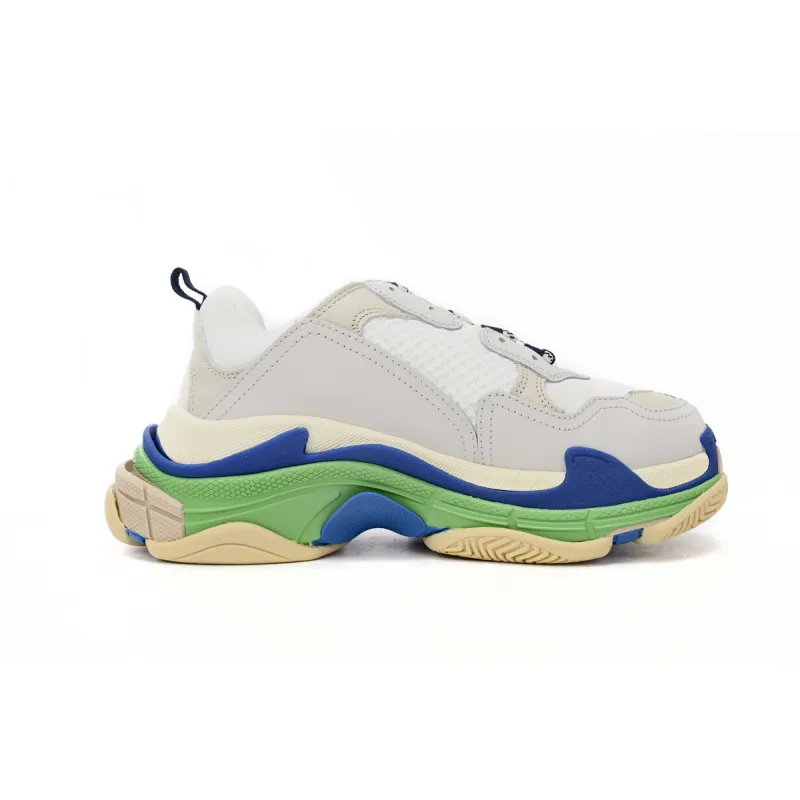 Balenciaga Triple White Blue Green 524039 W09E1 1900