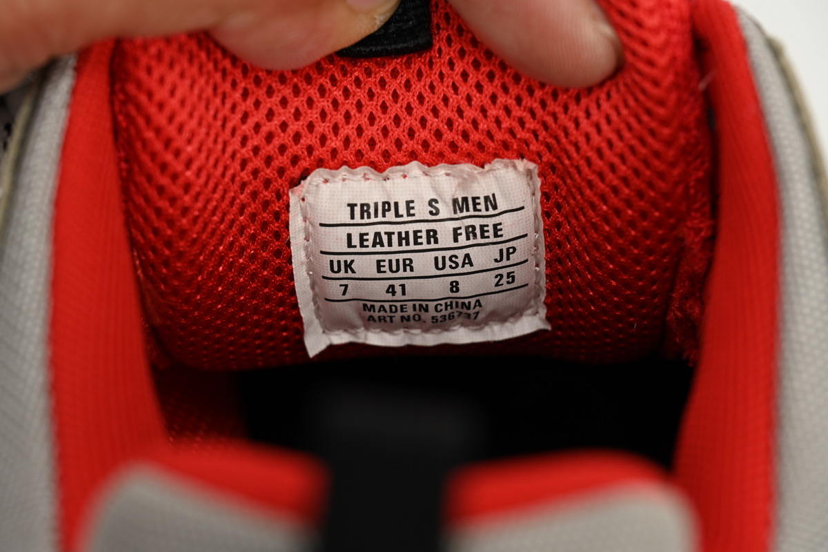 Balenciaga Triple S Red White Dark Grey 541624 W06E2 1863