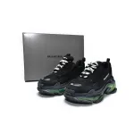 Balenciaga Triple S Black Green 544351 W09ON 1047