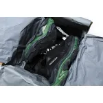 Balenciaga Triple S Black Green 544351 W09ON 1047