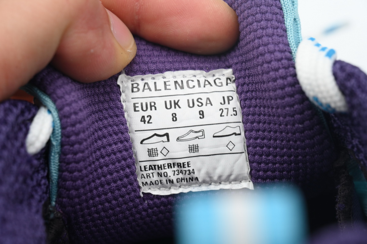 Balenciaga White Silver Blue 734734 W3XL5 4095