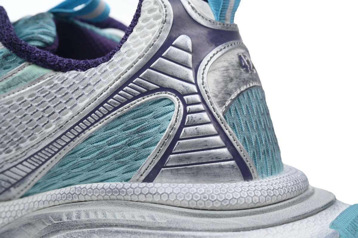 Balenciaga White Silver Blue 734734 W3XL5 4095