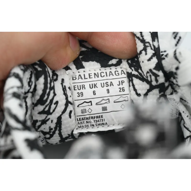 Balenciaga Luminous White Graffiti 734731 W3XDC 0135