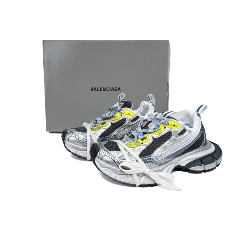 Balenciaga White Silver Black Blue 734731 W3XL5 9047