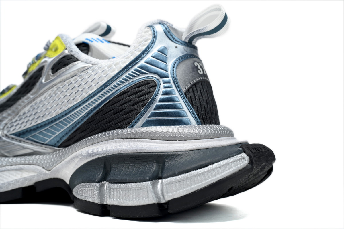 Balenciaga White Silver Black Blue 734731 W3XL5 9047