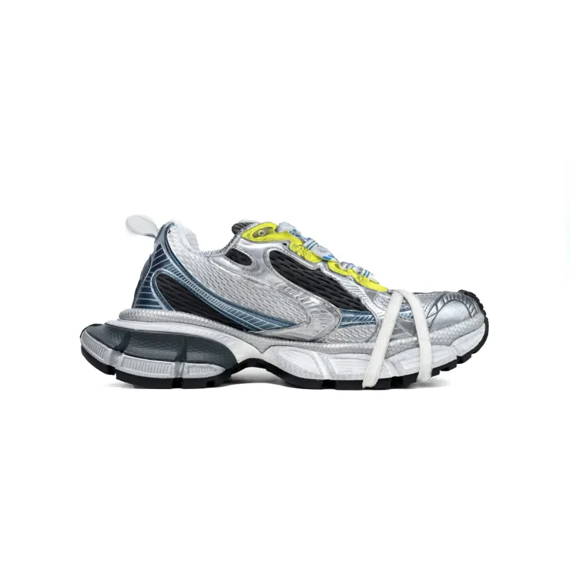 Balenciaga White Silver Black Blue 734731 W3XL5 9047