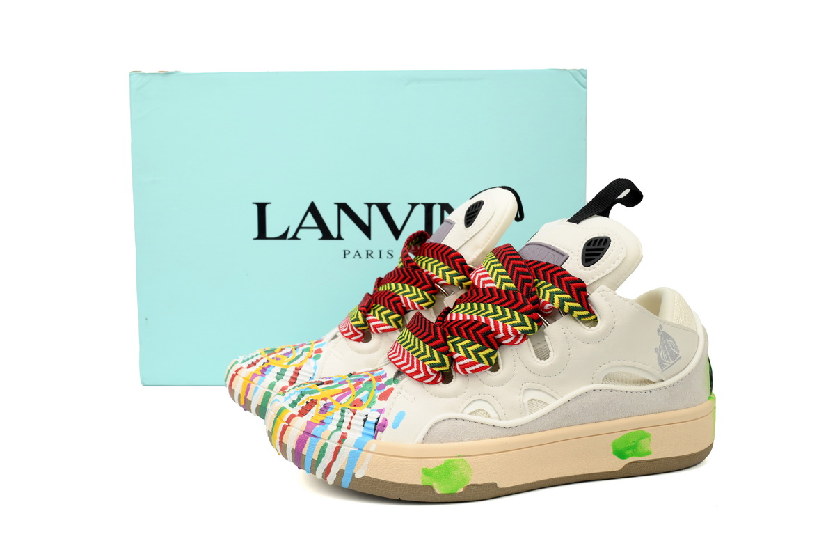 LANVIN White Seven Color Painting