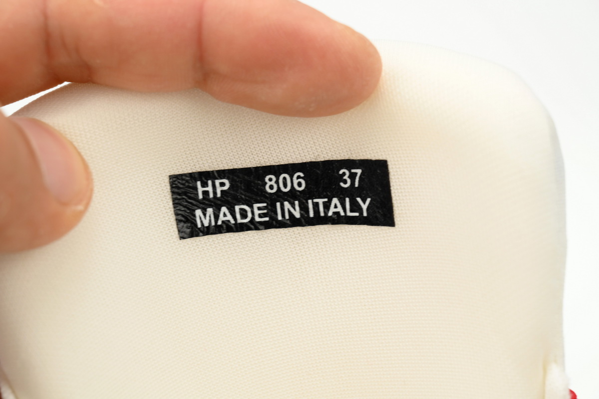 LANVIN White Black Painted