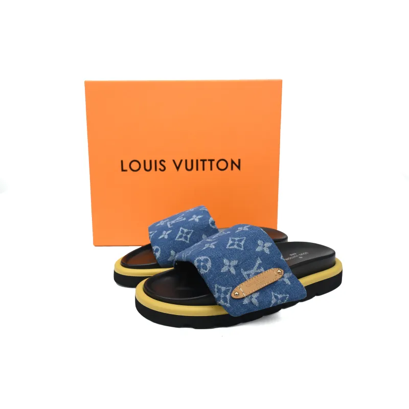 LOUIS VUITTON Pillow blue
