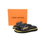 LOUIS VUITTON Pool Pillow black and yellow label