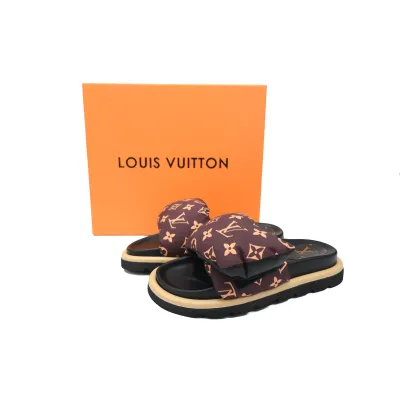LOUIS VUITTON Pool Pillow Black brown yellow 02