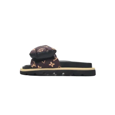 LOUIS VUITTON Pool Pillow Black brown yellow 01