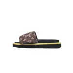 LOUIS VUITTON Pool Pillow Comfort Brown metal label