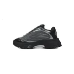 LOUIS VUITTON Discovery Lace Up Black and White Silver
