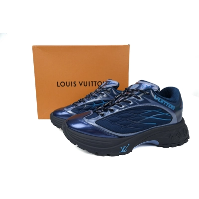 LOUIS VUITTON Discovery Lace Up Blue 02