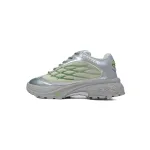LOUIS VUITTON Discovery Lace Up White Silver Green