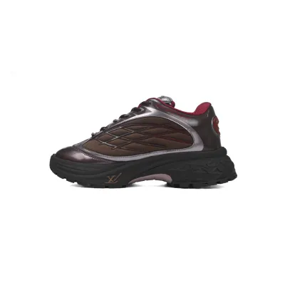 LOUIS VUITTON Discovery Lace Up Wine Red 01