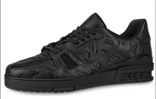 Louis Vuitton Trainer black leather