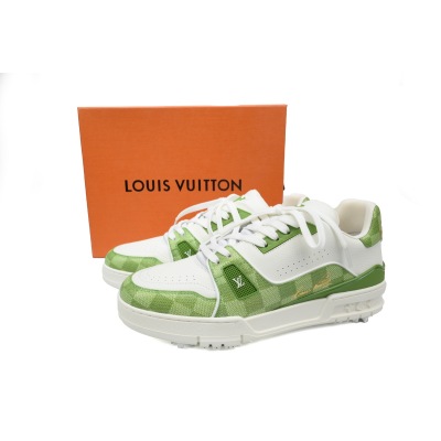 LOUIS VUITTON Trainer checkerboard green 02