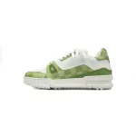 LOUIS VUITTON Trainer checkerboard green