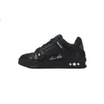 LOUIS VUITTON Trainer crocodile skin black