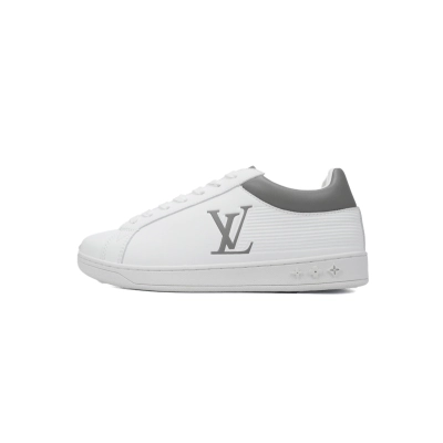 LOUIS VUITTON Trainer White Gray 01