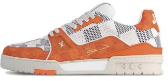 Louis Vuitton Trainer White Orange