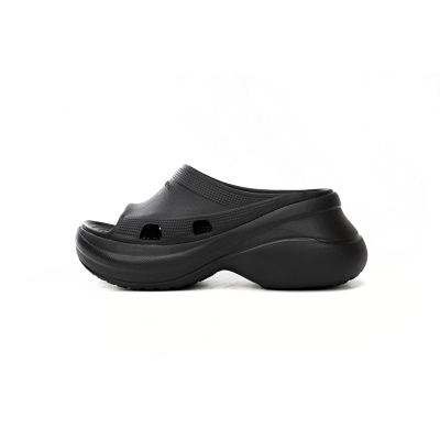 BALENCIAGA Pool Crocs Black 677389 W158E 1000 01