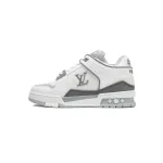 LOUIS VUITTON Trainer  White and Gray