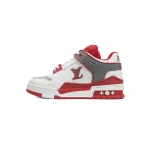 LOUIS VUITTON Trainer  white and red