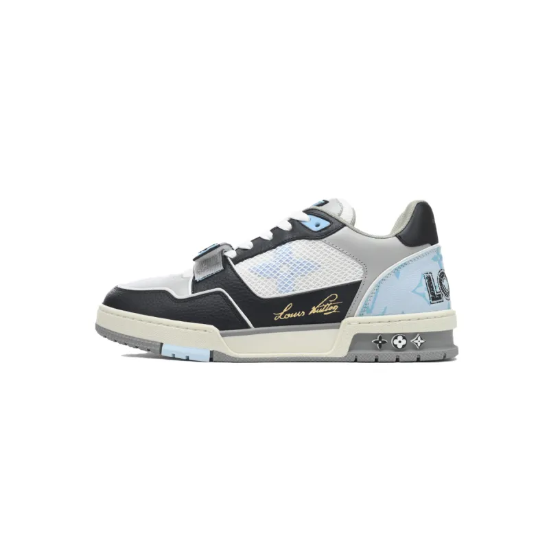 Louis Vuitton Trainer Black and Blue