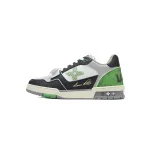 Louis Vuitton Trainer Black Green