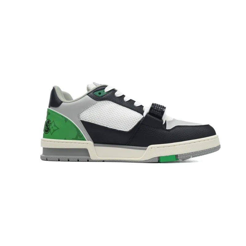 Louis Vuitton Trainer Black Green