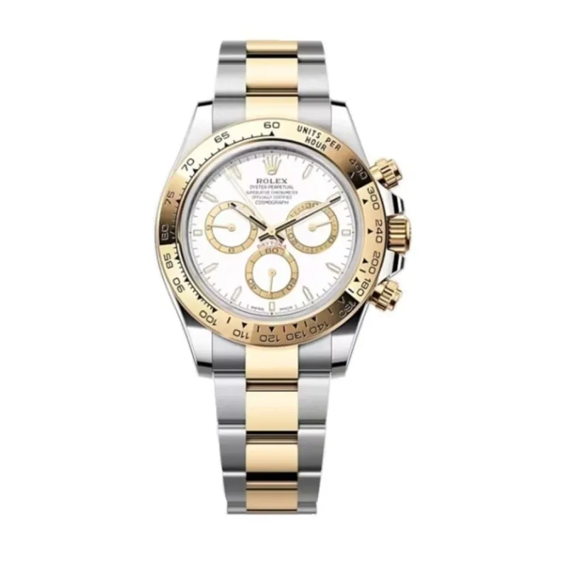 Cosmograph Daytona Stainless Steel and Yellow Gold White Dial Men's Watch M126503-0001