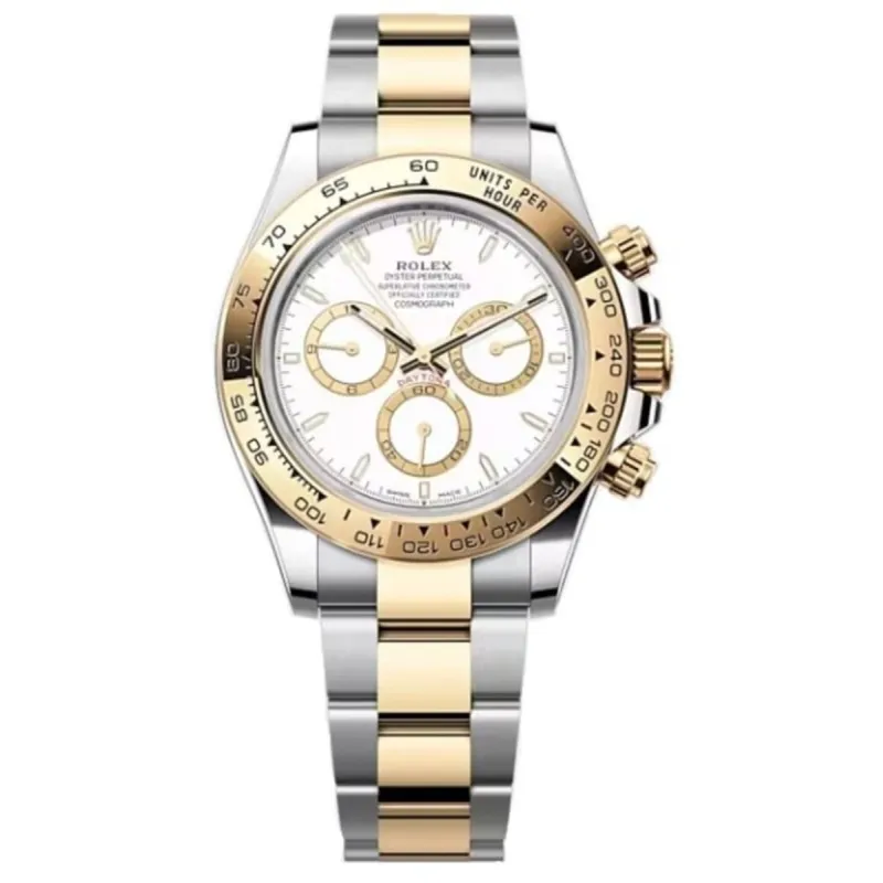 Cosmograph Daytona Stainless Steel and Yellow Gold White Dial Men's Watch M126503-0001