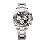 Cosmograph Daytona White Gold Black and Steel Diamond-Set Dial Men's Watch M126509-0002