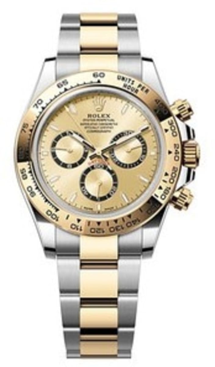 Cosmograph Daytona Stainless Steel and Yellow Gold Golden Dial Men's Watch M126503-0004